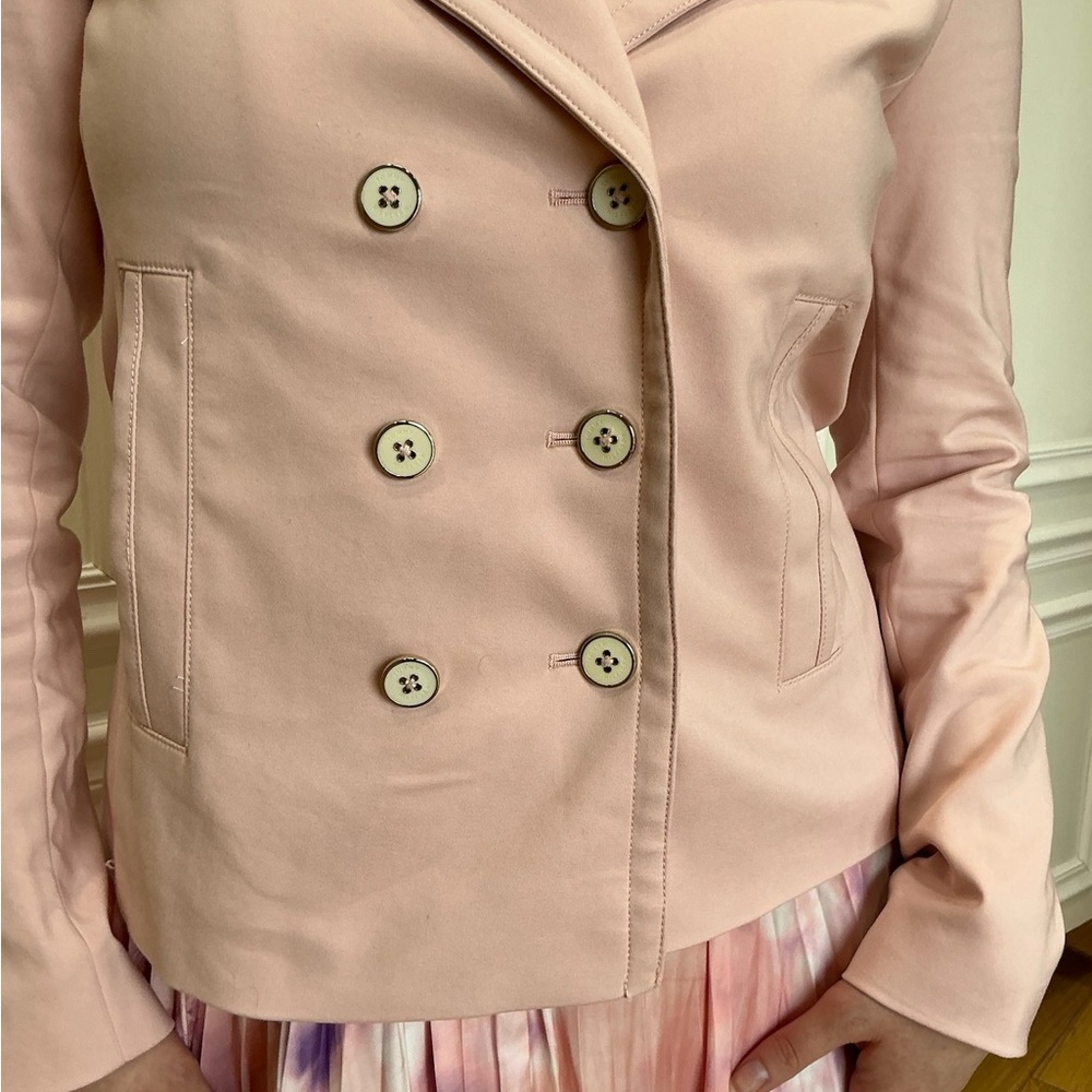 Tommy Hilfiger Pink Double-Breasted Blazer